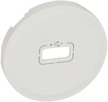 Лицевая панель Legrand Celiane для 1-м. розетки USB белый картинка